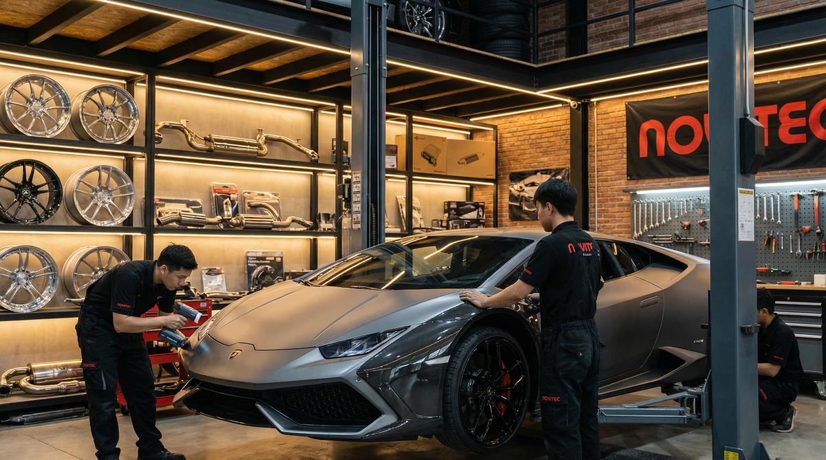 偷拍汽车改装工坊视频拍摄