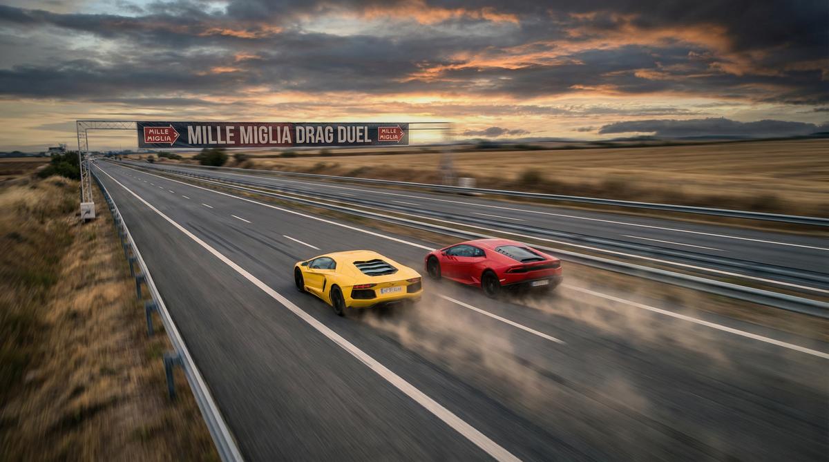 偷拍汽车改装视频-双车直线加速对决